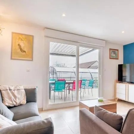 Maison Avec Piscine Chaufee Couverte D'avril A Fin Octobre בית נופש Ranville